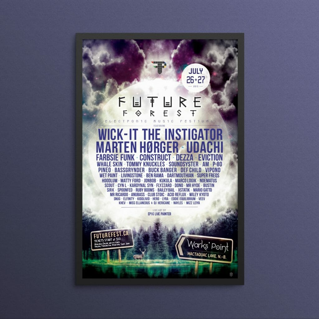 Future Forest 2013 lineup poster