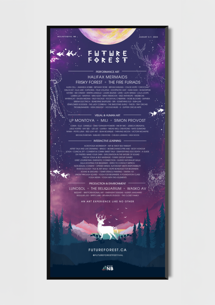 Future Forest 2023 art lineup poster