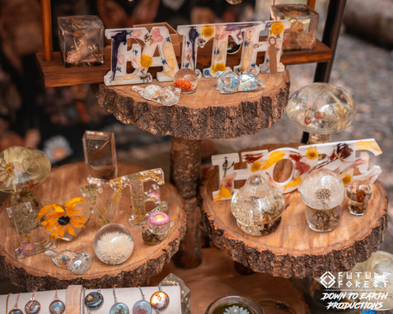 Handmade goods at a Future Forest artisan market